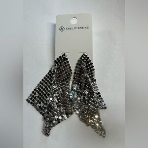 Call It Spring Metallic Sequin Earrings